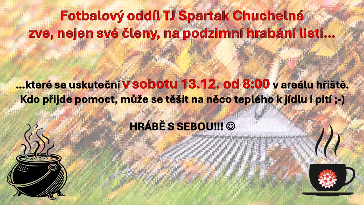 Podzimní hrabání listí