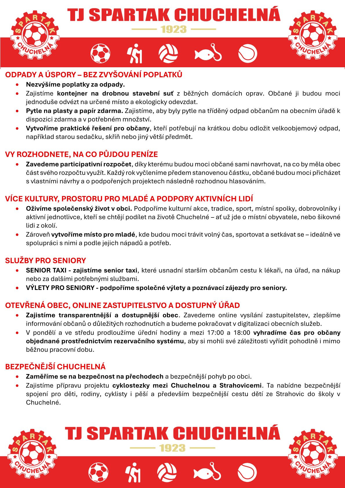 Náš volební program